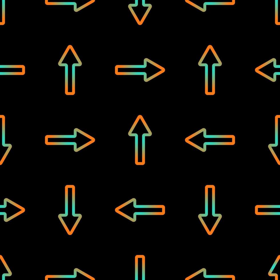 Seamless abstract geometric neon arrow pattern. Vector. vector