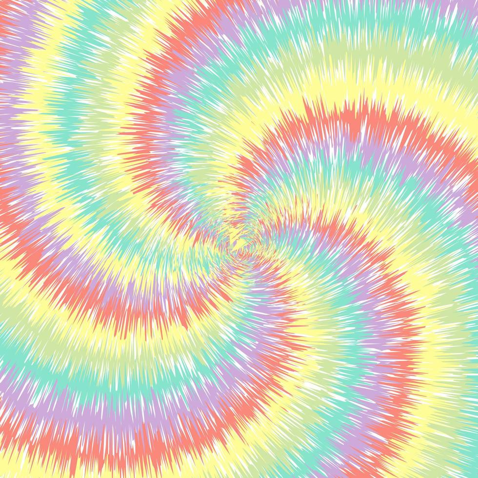 Spiral tie-dye technique