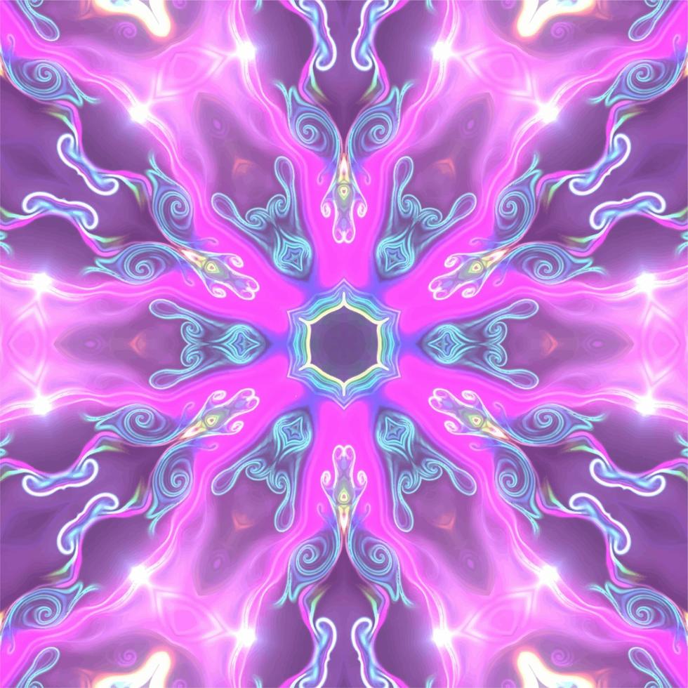 Abstract kaleidoscope background. Beautiful kaleidoscope seamless pattern. Multicolor mosaic texture. Seamless kaleidoscope texture. Unique kaleidoscope design vector