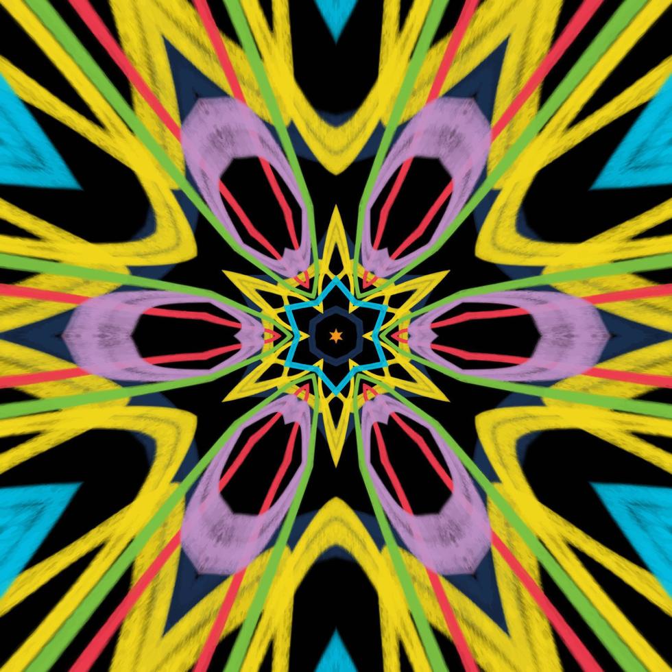 Abstract kaleidoscope background. Beautiful kaleidoscope seamless pattern. Multicolor mosaic texture. Seamless kaleidoscope texture. Unique kaleidoscope design vector