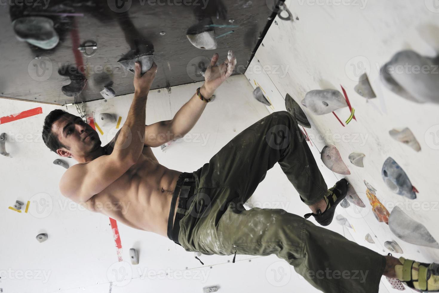 man exercise sport climbing photo