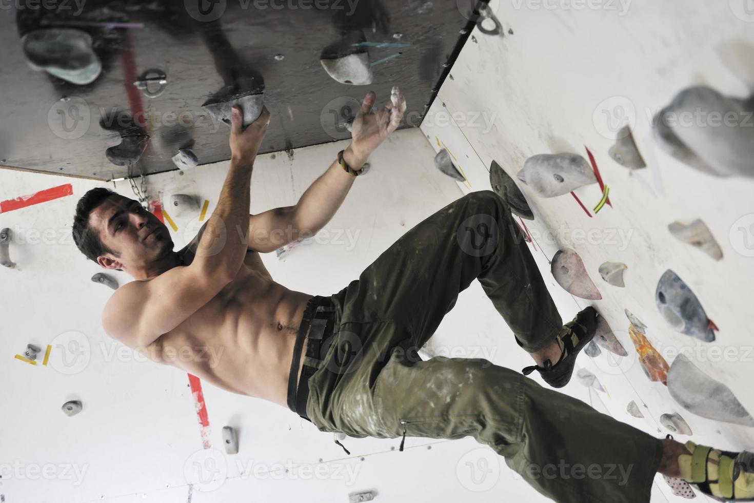 man exercise sport climbing photo