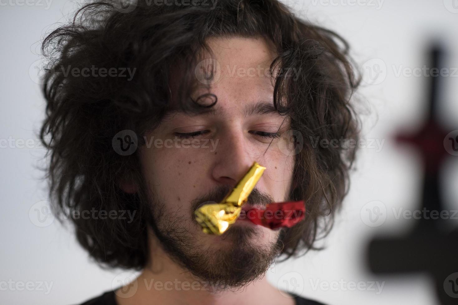 Party man portrait photo