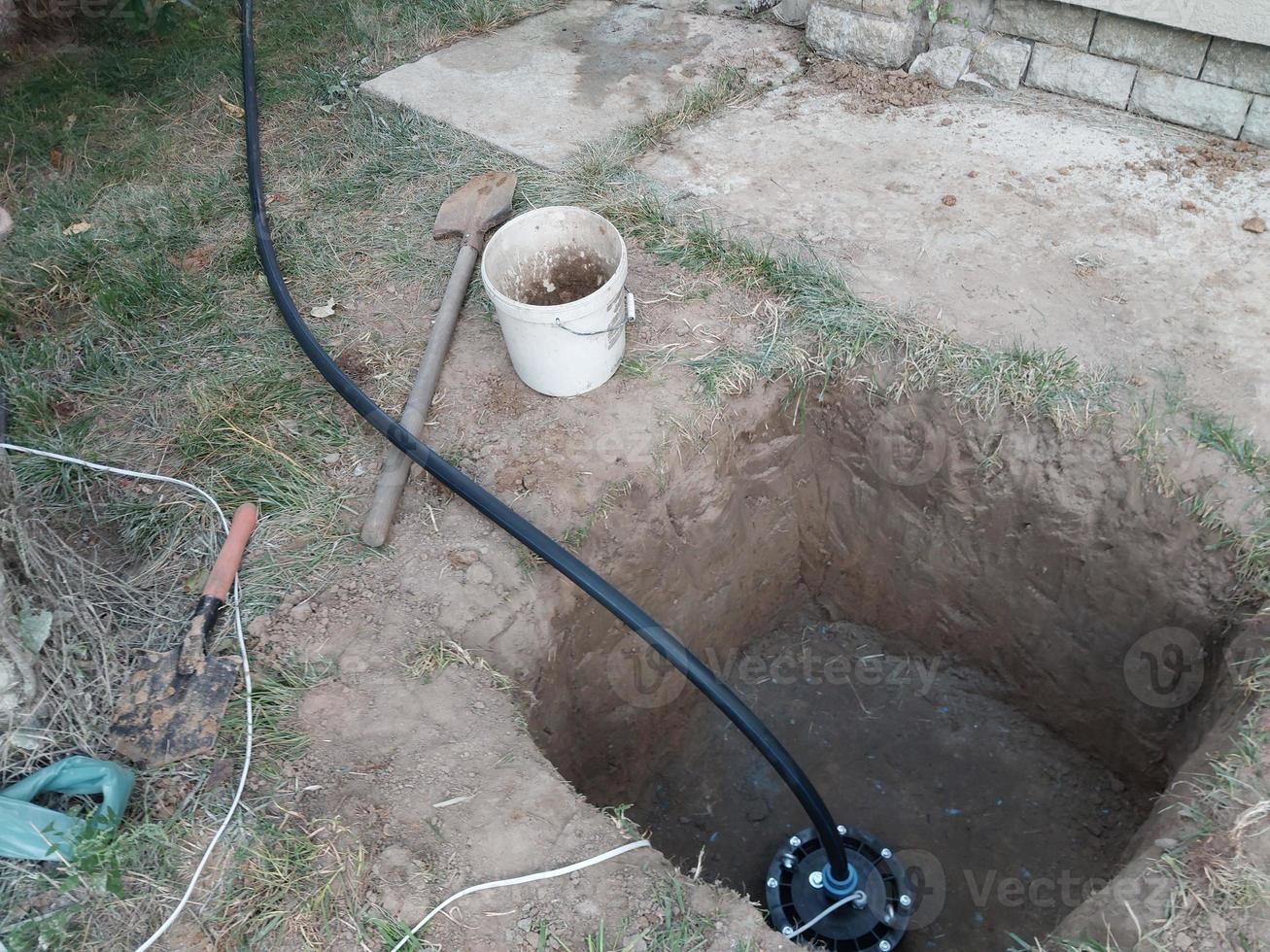 Arrangement of a deep well for water production photo