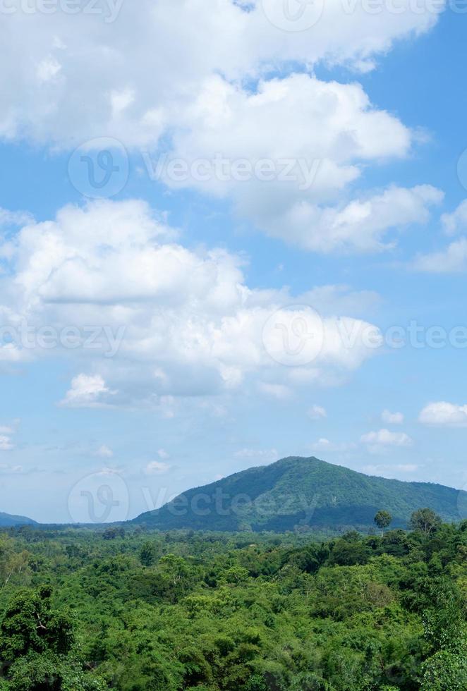 The high mountain range in the national park area. photo