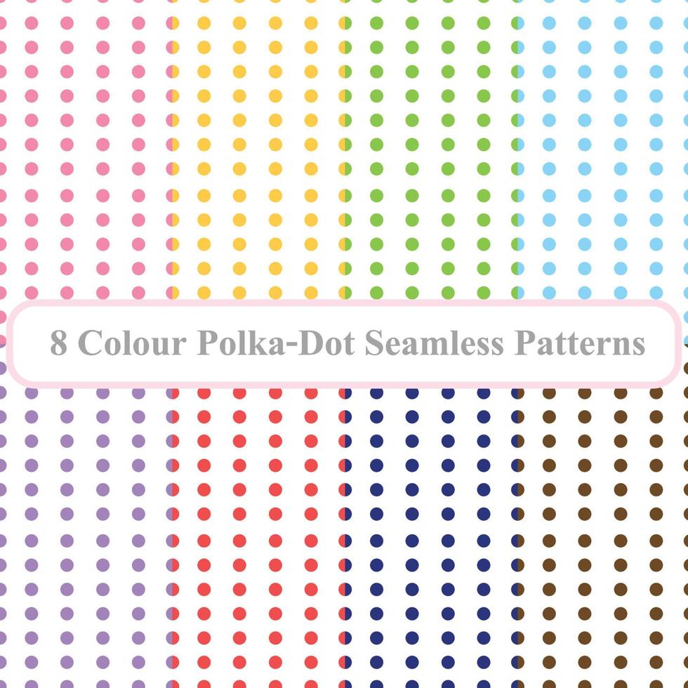 Polka Dot seamless pattern background. Vector illustration for elegant design.