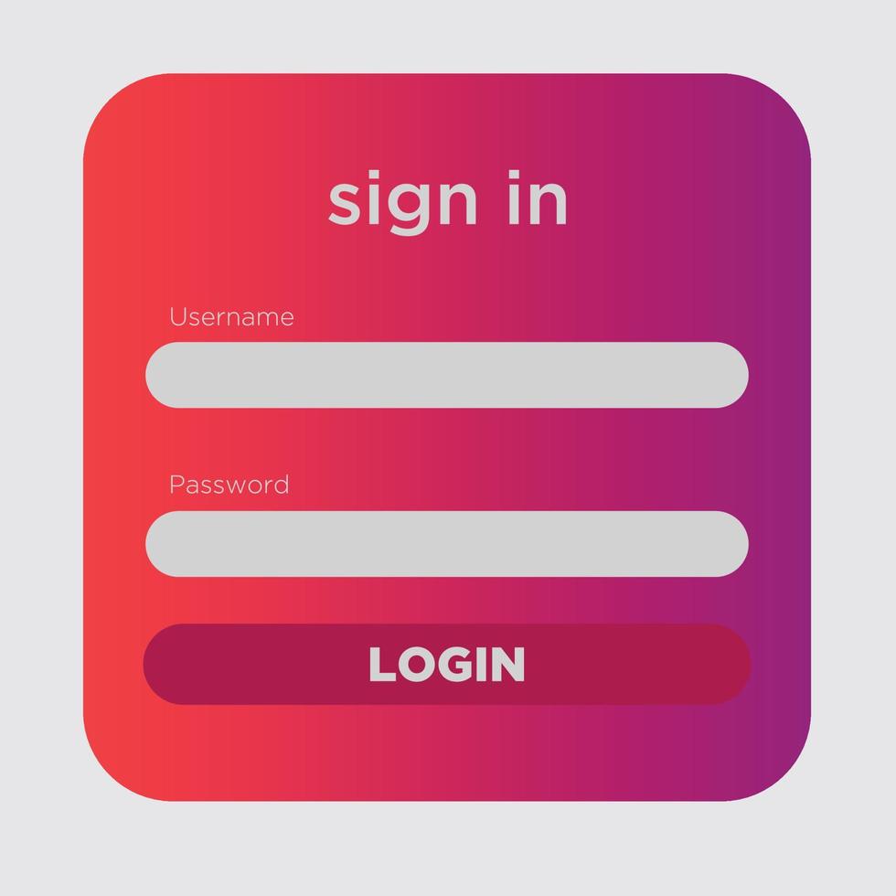 login screen, modern login page design vector illustration template.