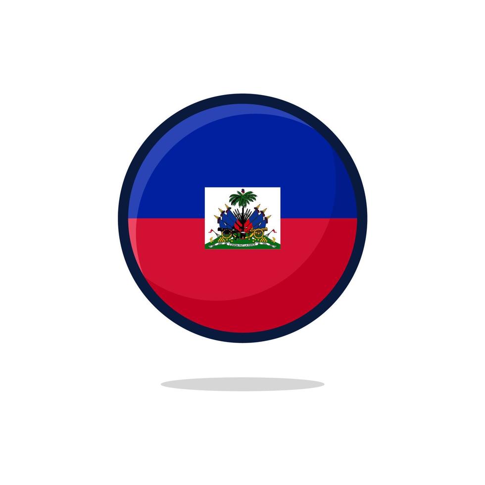 Haiti Flag Icon. vector