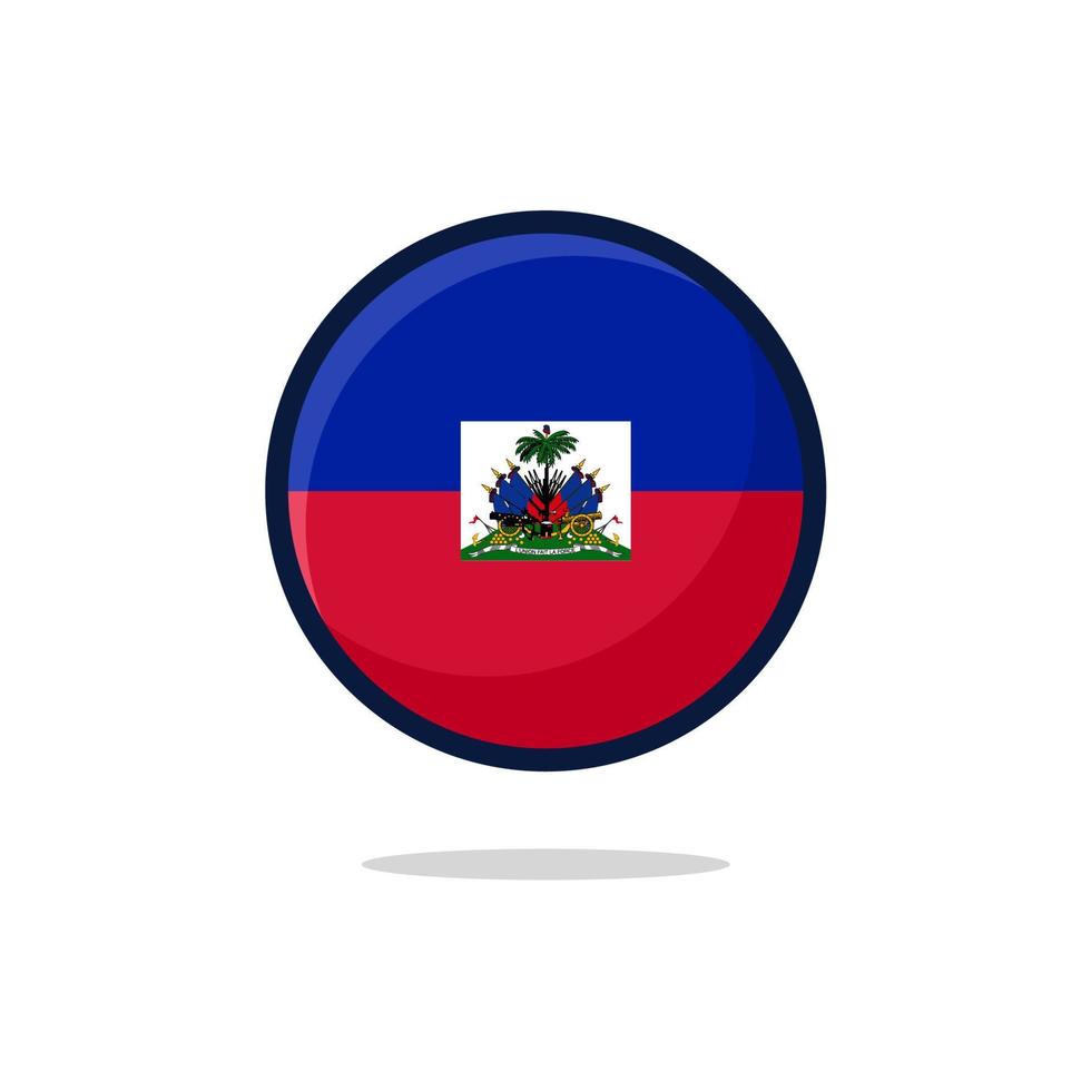 icono de la bandera de Haití. vector