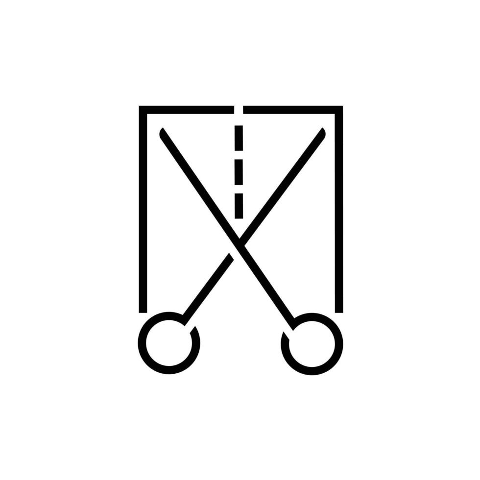 Cut icon moves selected files and text vector