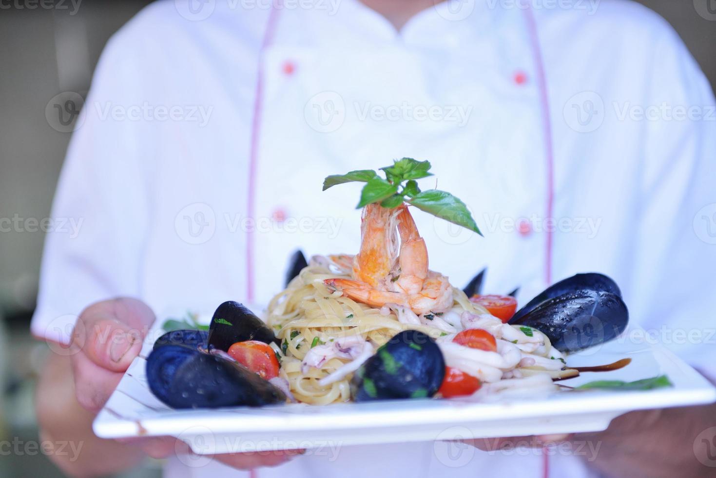 chef preparing food photo