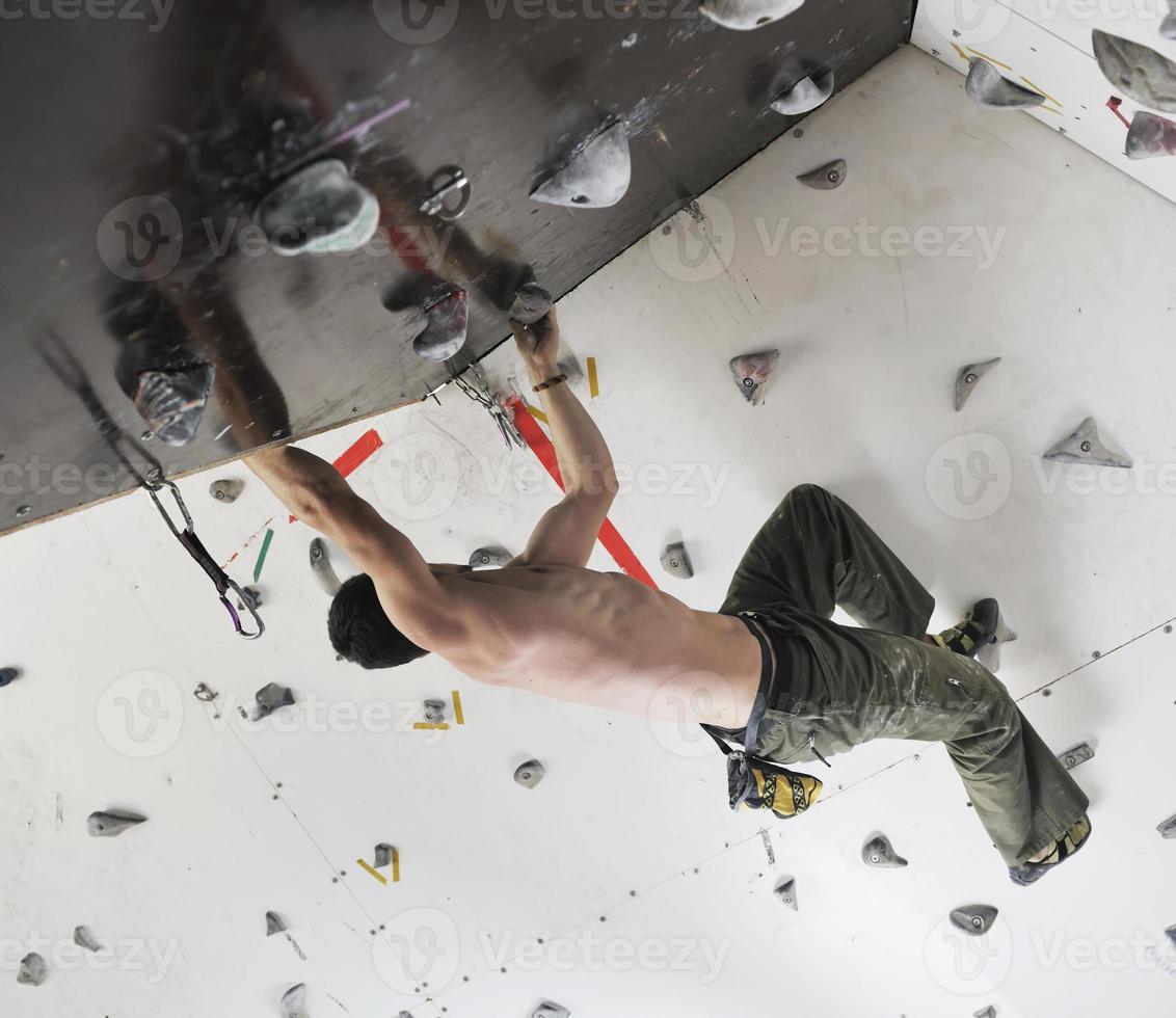 man exercise sport climbing photo
