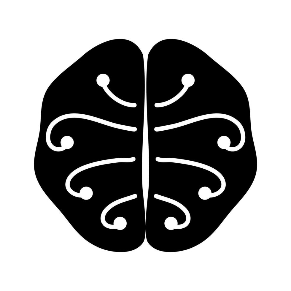 vector black artificial intelligence icon