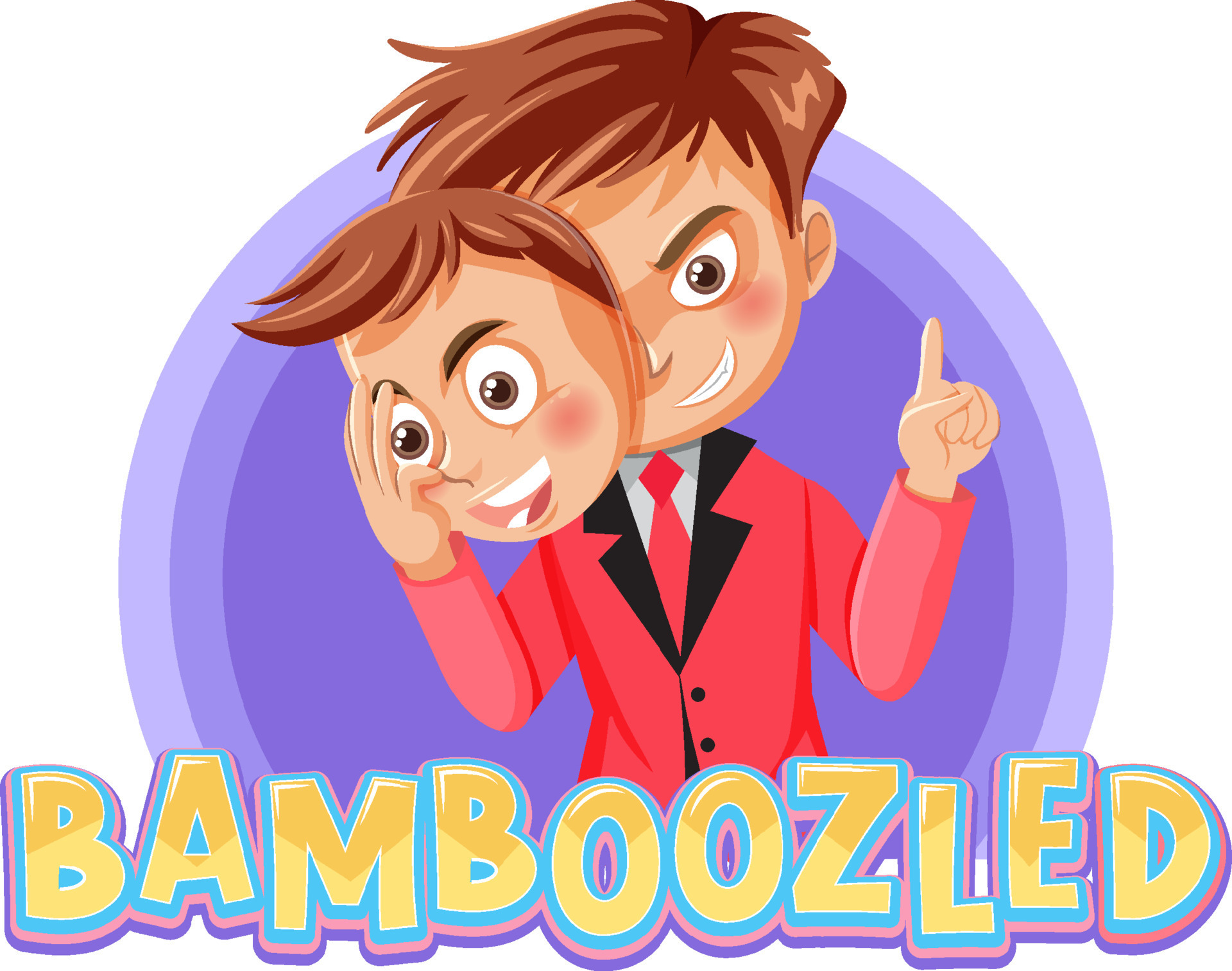 Bamboozled word text with cartoon character 11279312 Vector Art at Vecteezy