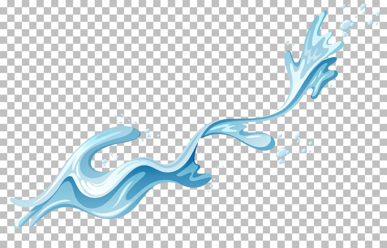 Water splash on grid background vector