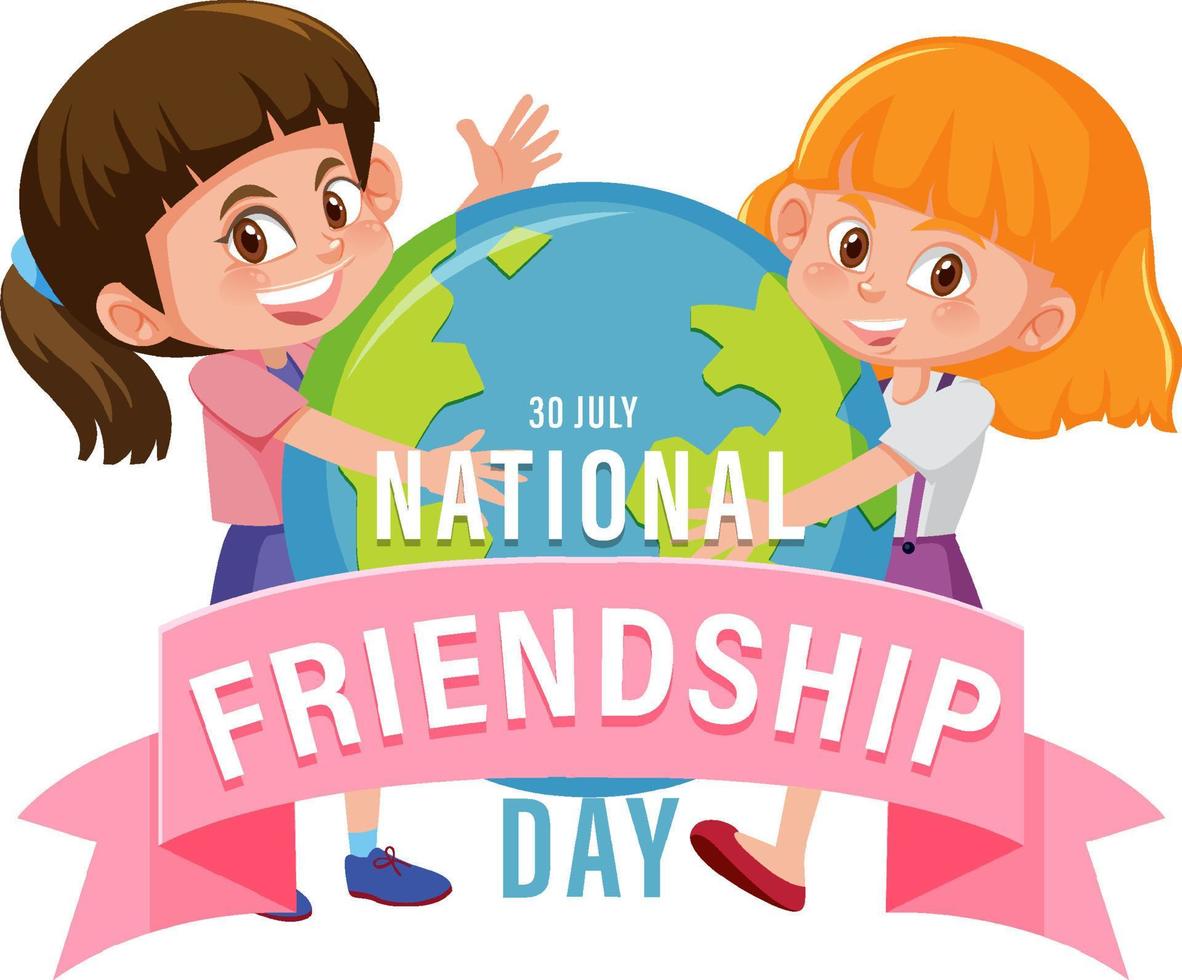 International Friendship Day banner design vector