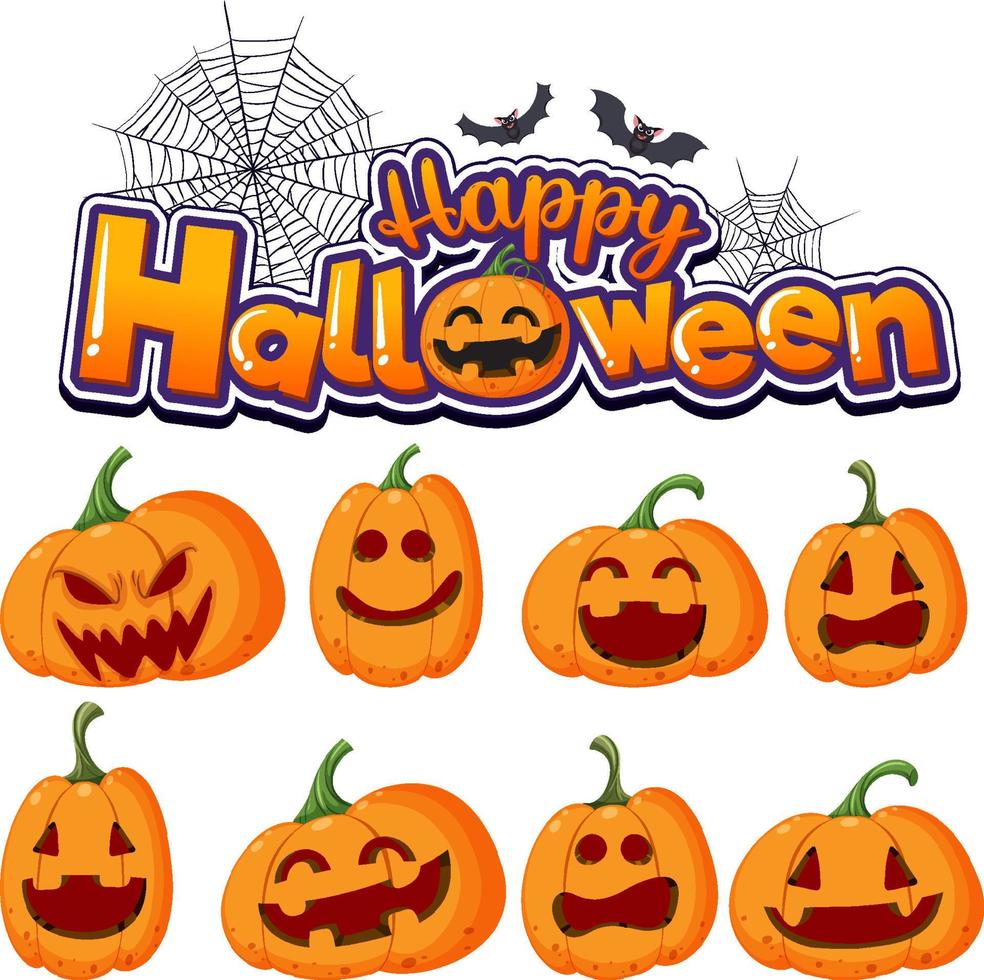 Halloween pumpkin or jack o lantern vector