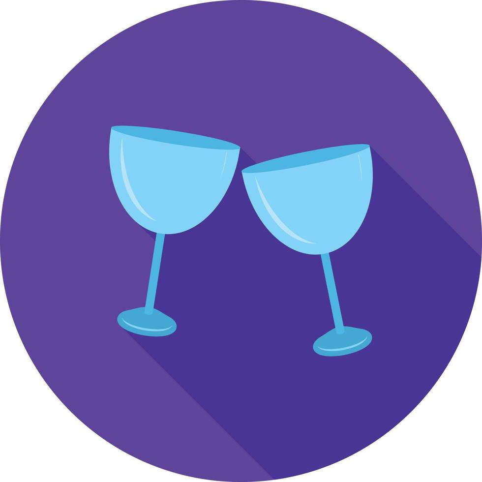 Drinks Flat Long Shadow Icon vector