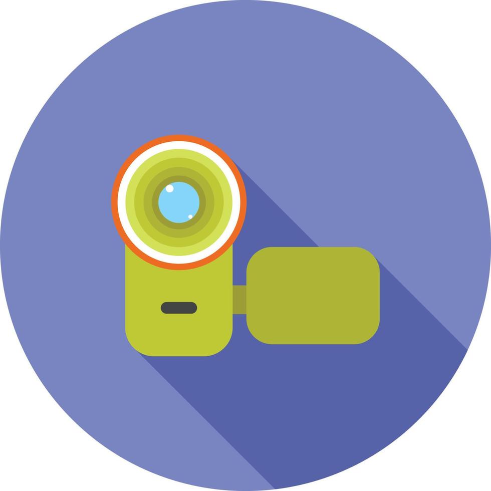 Hand Camera I Flat Long Shadow Icon vector