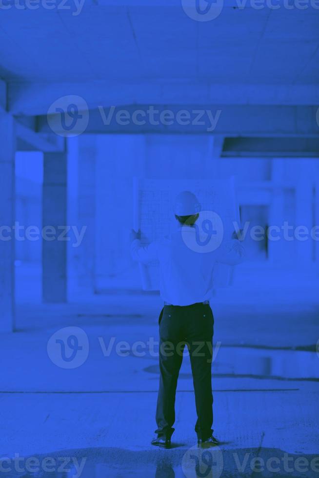 architect on construction site photo