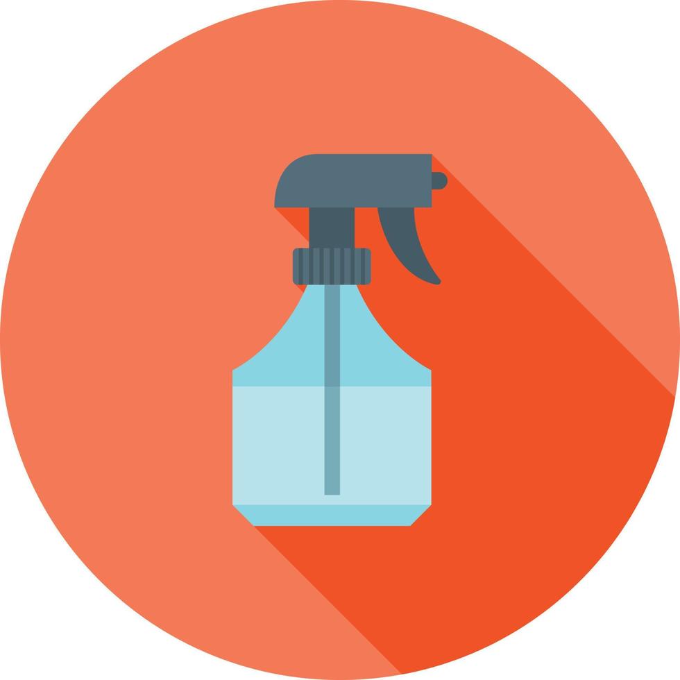 Water Sprayer Flat Long Shadow Icon vector