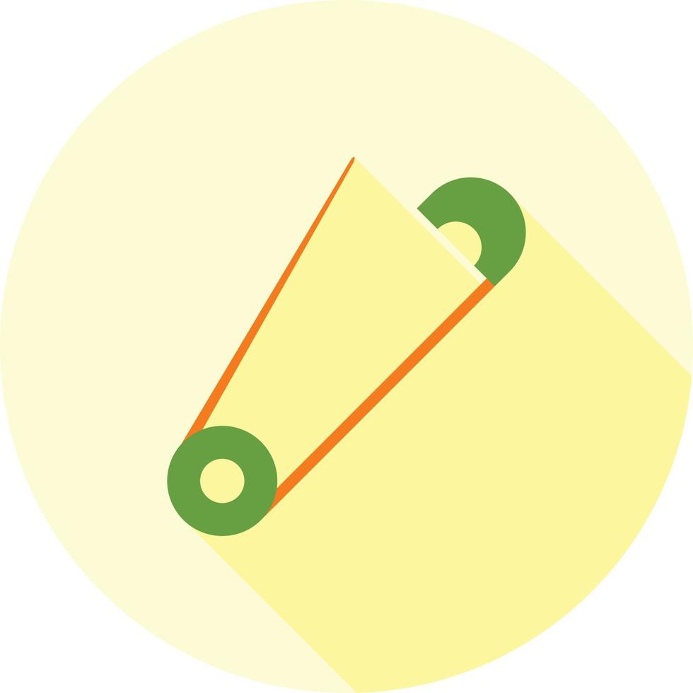 Open Safety Pin Flat Long Shadow Icon 11280440 Vector Art at Vecteezy