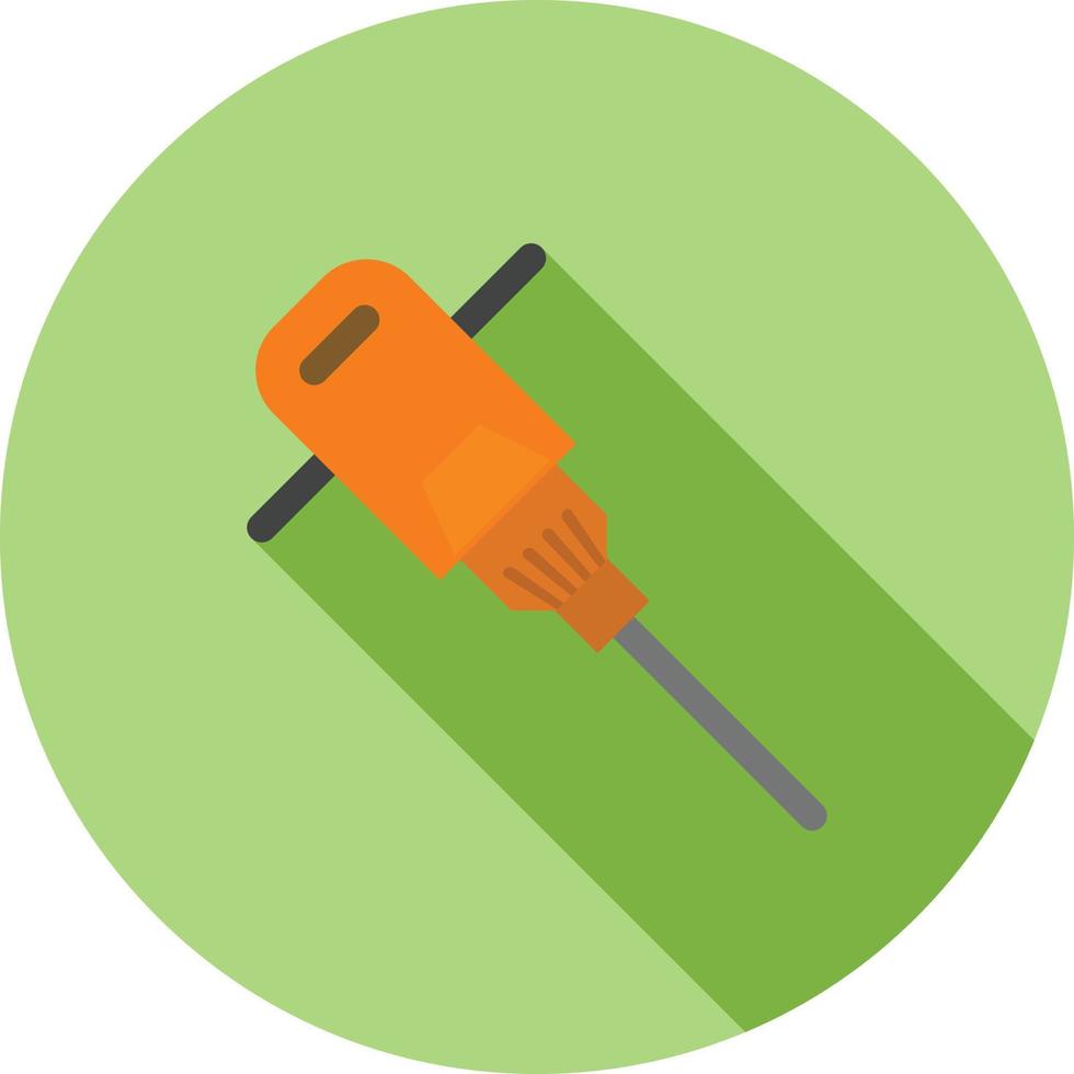 Jack Hammer Flat Long Shadow Icon vector