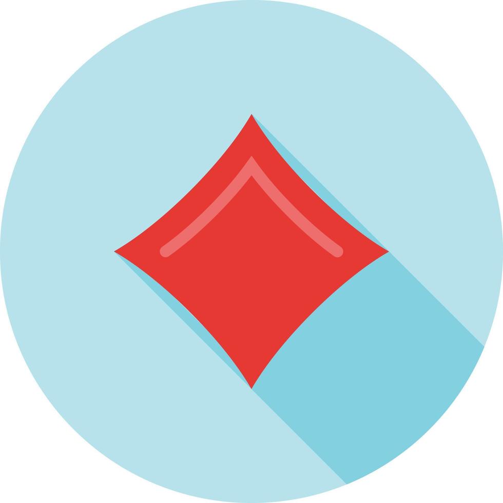 Diamond Flat Long Shadow Icon vector