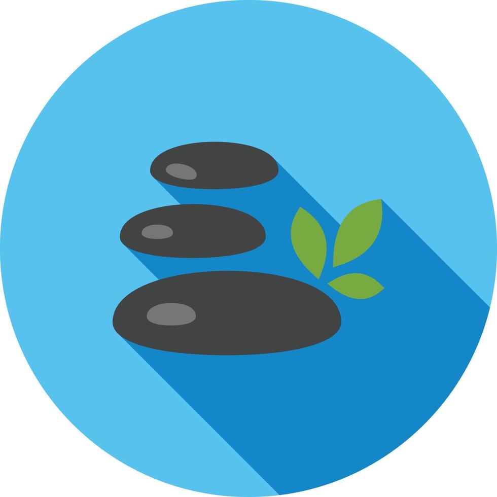 Stones Flat Long Shadow Icon vector
