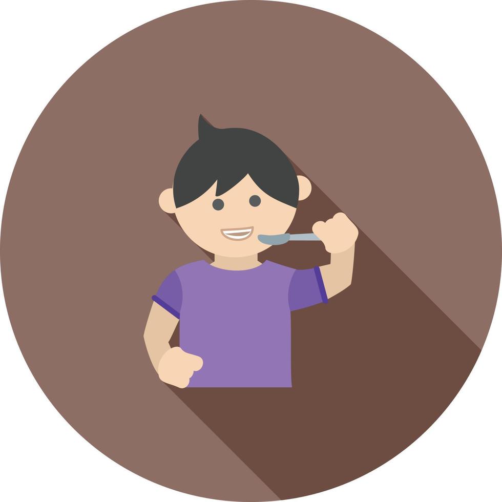 Drinking Syrup Flat Long Shadow Icon vector