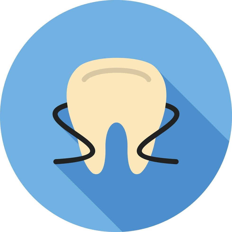 Dental Floss I Flat Long Shadow Icon vector