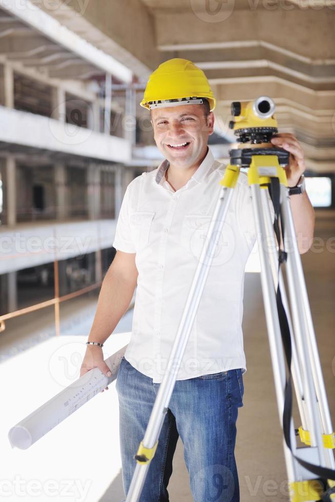 Team of architects on construciton site photo