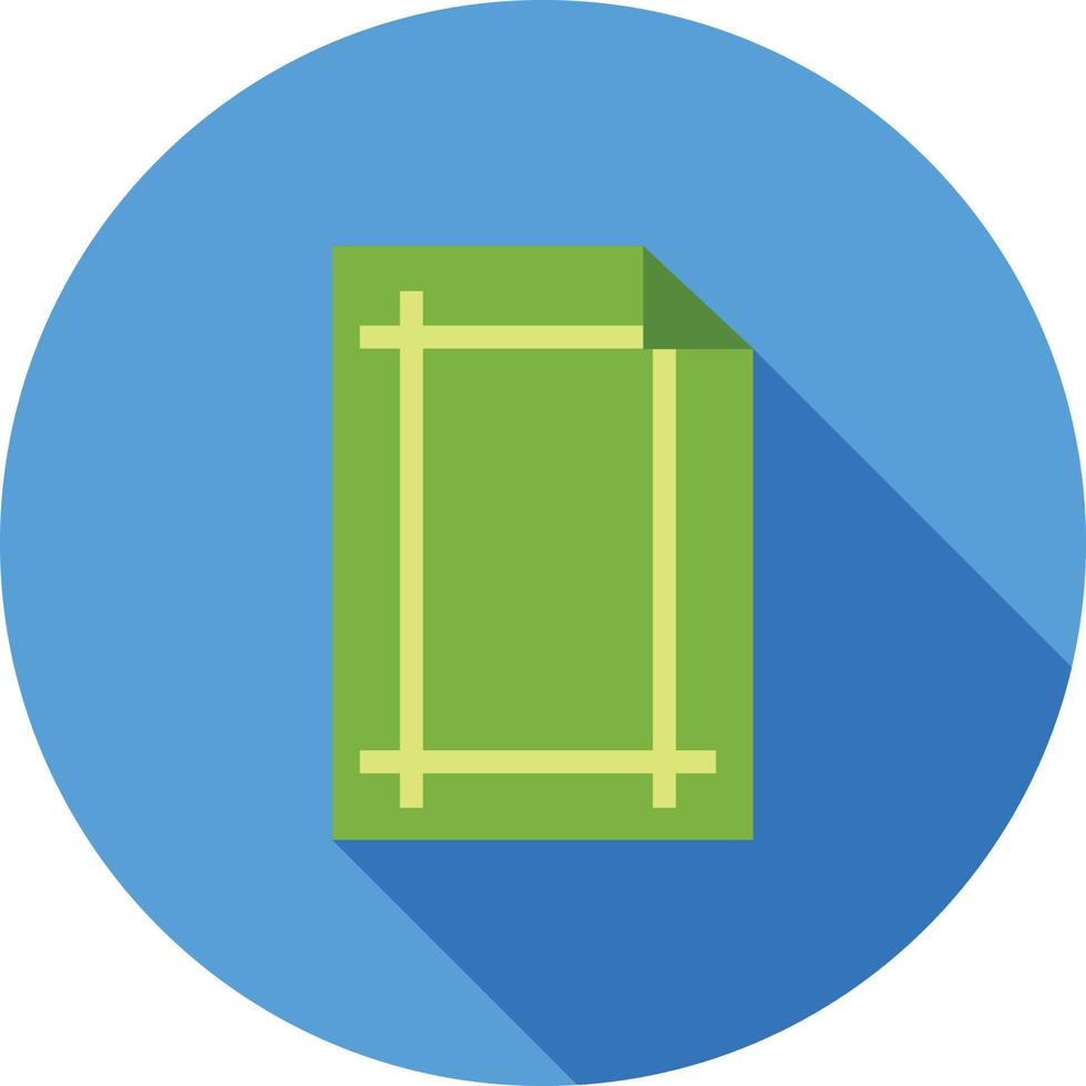 Page Borders I Flat Long Shadow Icon vector