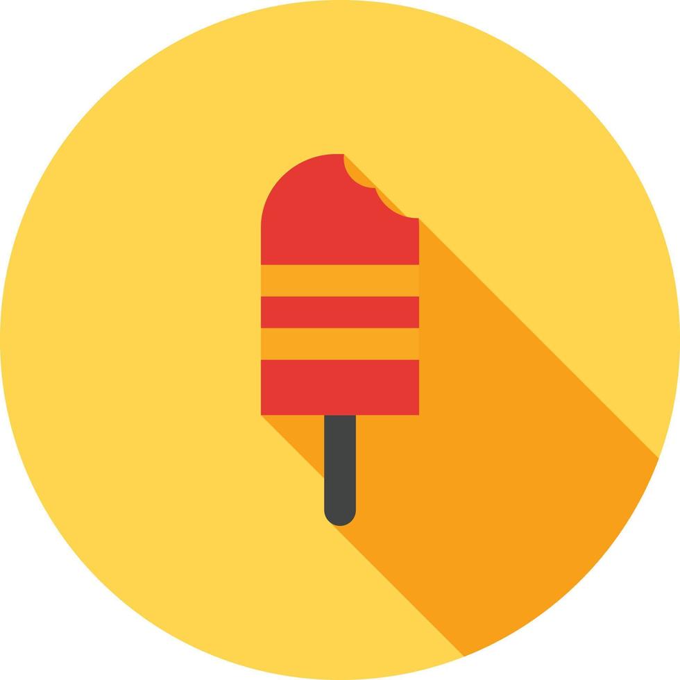 Ice lolly Flat Long Shadow Icon vector