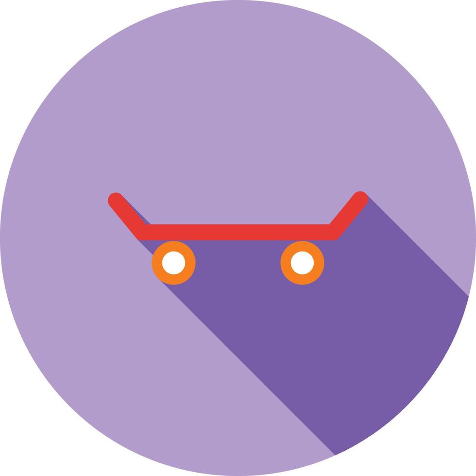 Skates Flat Long Shadow Icon vector