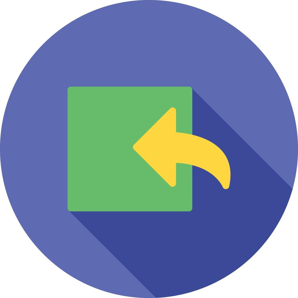 Incoming Flat Long Shadow Icon vector