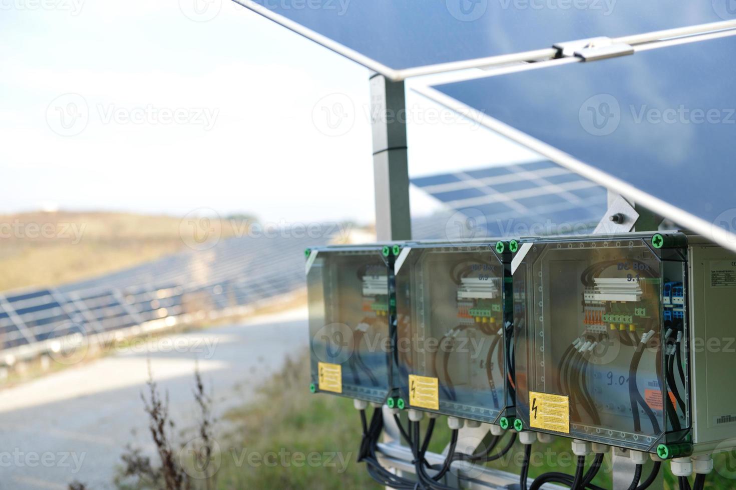 solar panel renewable energy field photo