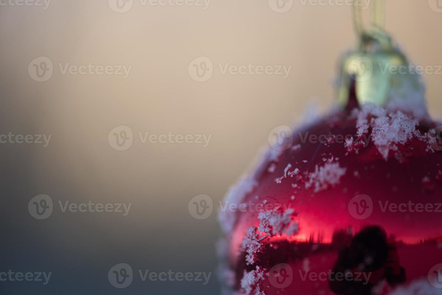 christmas balls on tree photo