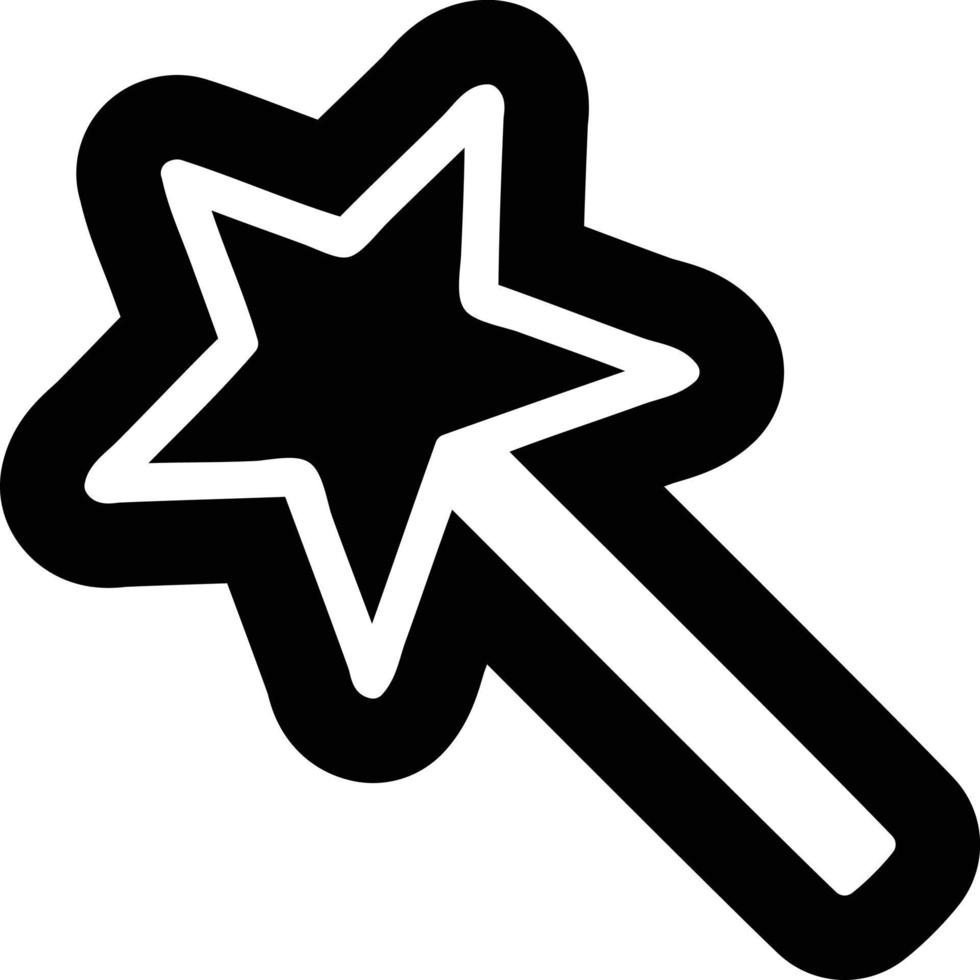 magic wand icon vector