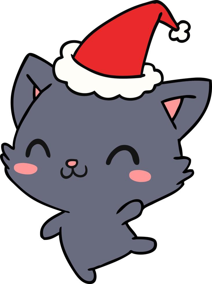 dibujos animados de navidad de gato kawaii 11283939 Vector en Vecteezy