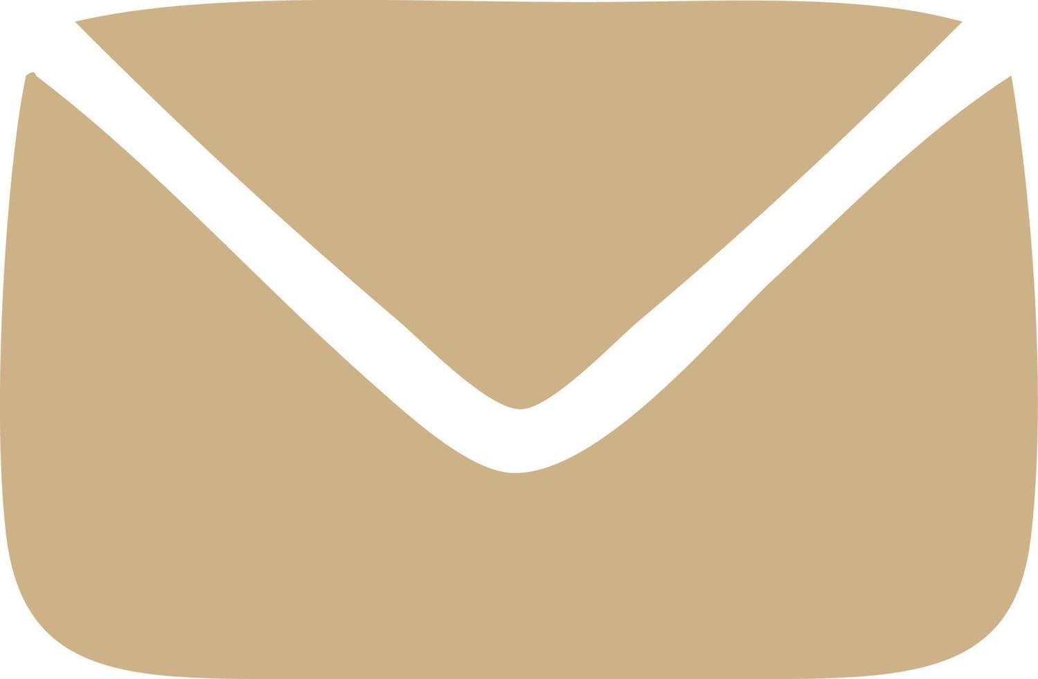 flat color retro cartoon paper envelope vector