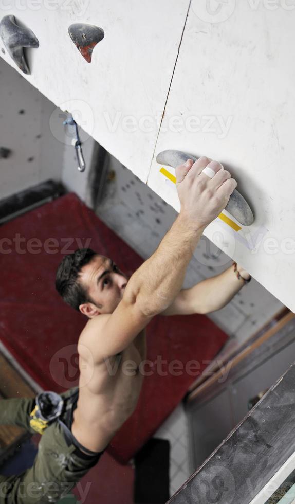 man exercise sport climbing photo