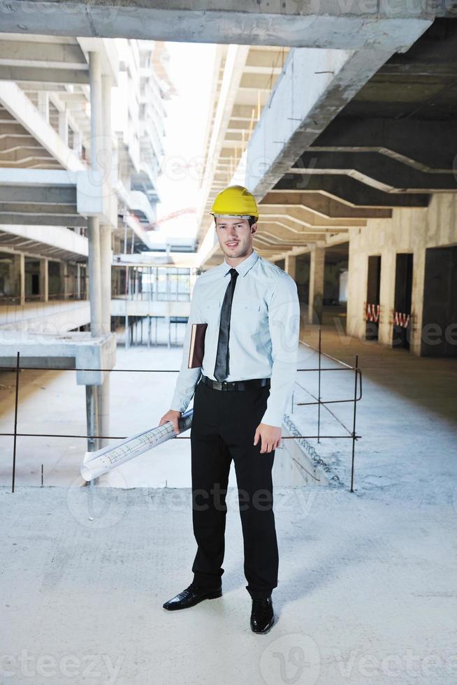 architect on construction site photo