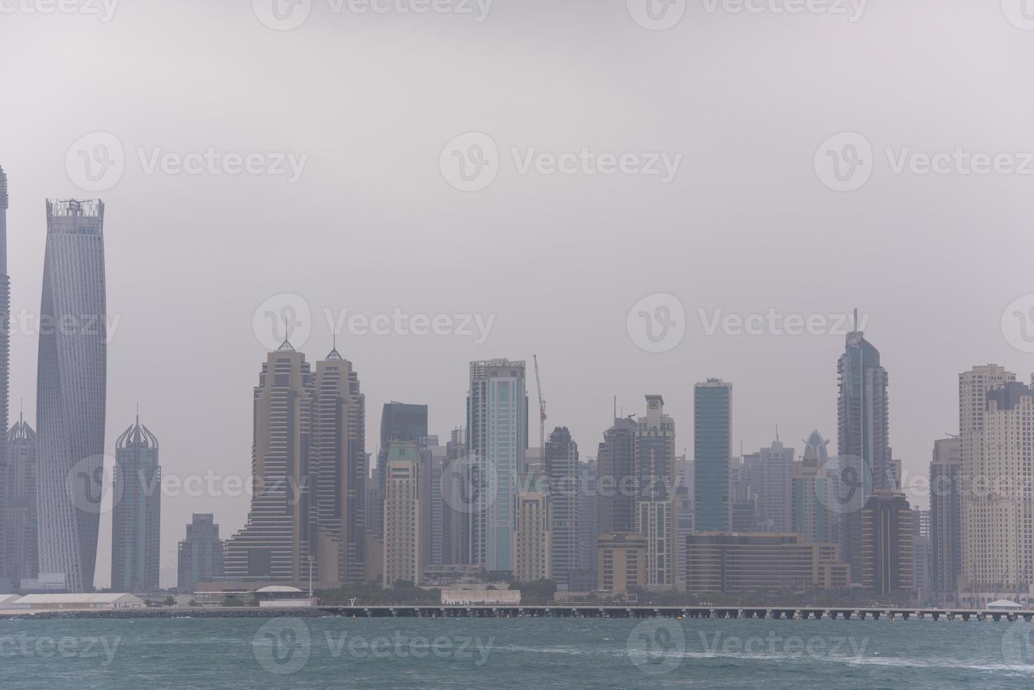 Panorama Dubai city UAE photo