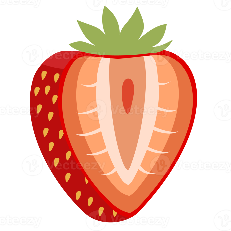 erdbeer-symbol-illustration png