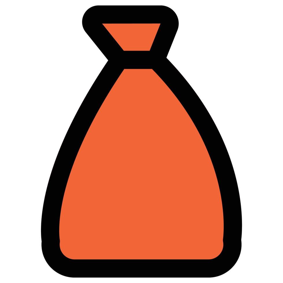 Money Sack, Filled Line Icon, Money Theme vector