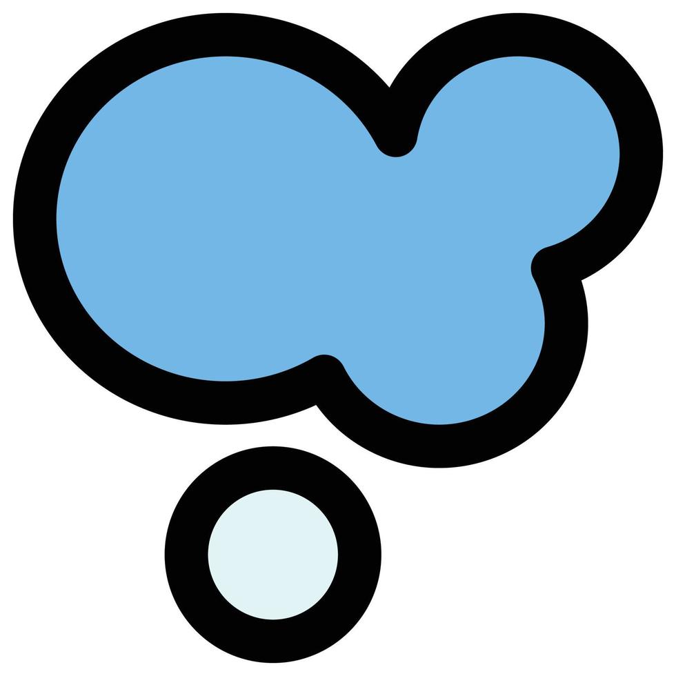nube, icono de estilo de línea rellena, tema de nieve vector