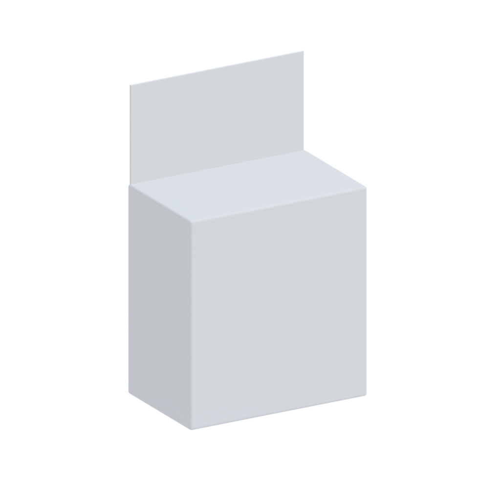 maquete de embalagem de caixa png