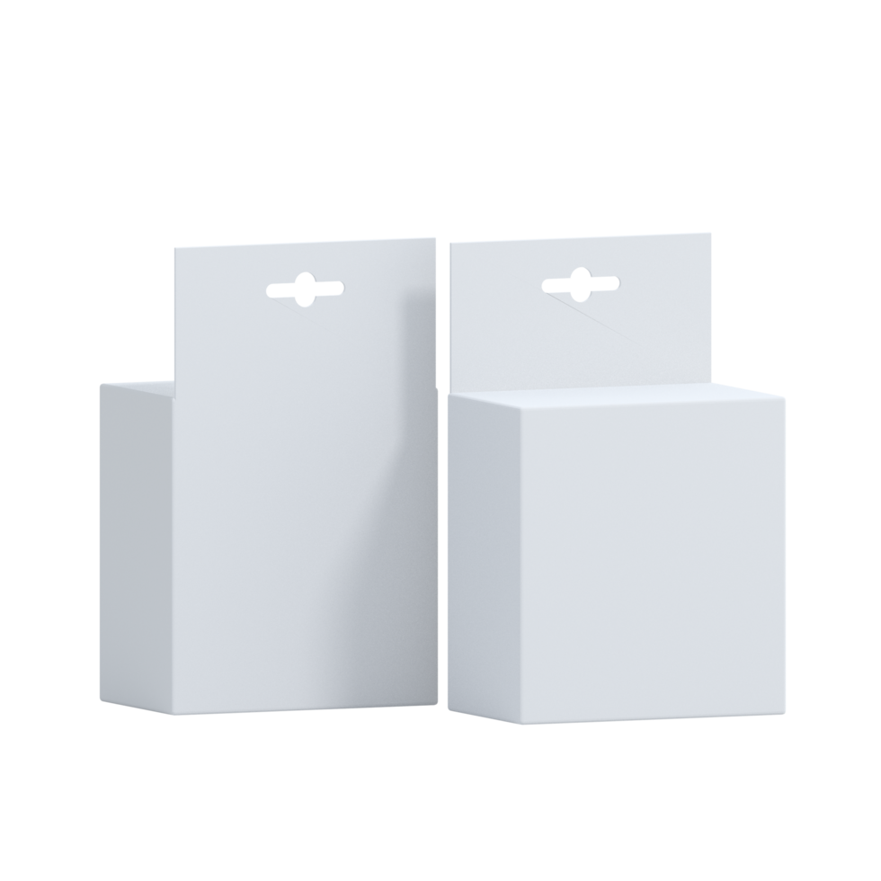 3D Box Packaging Mockup png