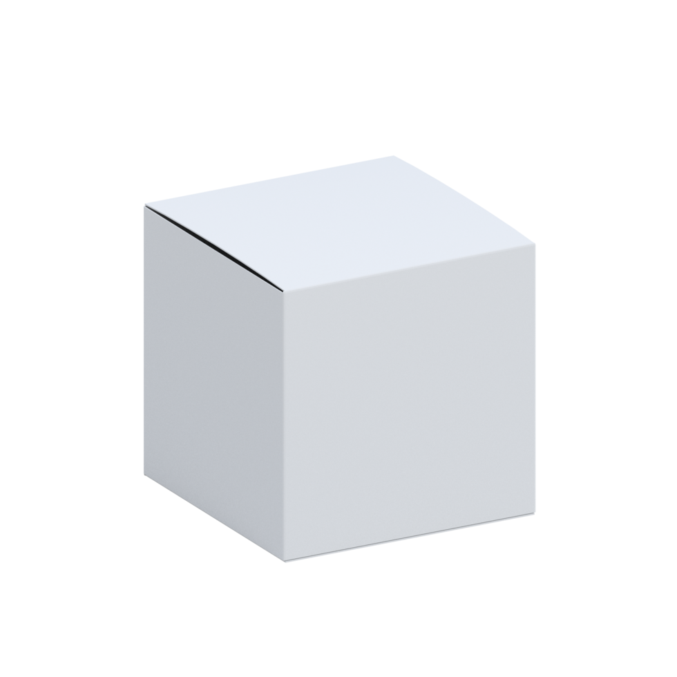 maquette de boîte carrée png
